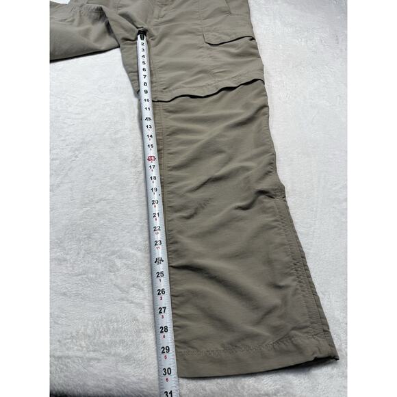 The North Face Pants Mens XL Khaki Tan Convertible Zip Off Belted Hiking 34-36” - Picture 5 of 8